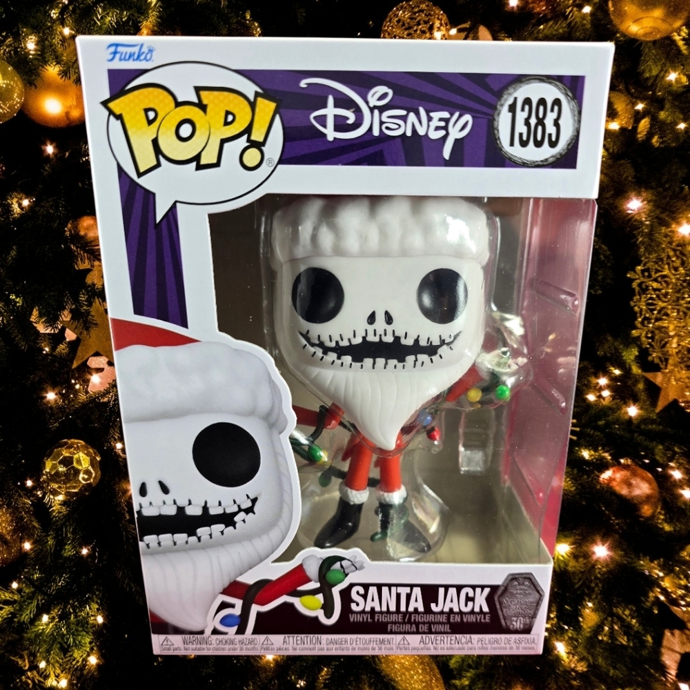 Funko Pop! Santa Jack Skellington #1383 (Nib) With Pop Protector